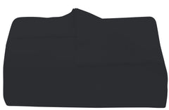 Royale Linens Flat Sheet Only - Brushed 1800 Microfiber - Ultra Soft & Breathable - Wrinkle & Stain Resistant - Hotel Quality Flat Sheet Sold Separately - Top Sheet For Bed - ( Black)