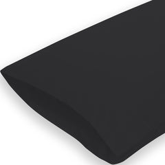 Royale Linens Pillowcase Set of 2 - Bed Pillow Cover - Black Pillowcases - 1800 Brushed Microfiber, Wrinkle & Fade Resistant - Soft & Cozy- Pillow Case ( Black)