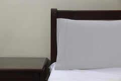 Royale Linens Pillowcase Set of 2 - Bed Pillow Cover - Silver Pillowcases - 1800 Brushed Microfiber, Wrinkle & Fade Resistant - Soft & Cozy- Pillow Case (Silver)