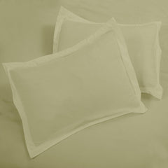 ROYALE LINENS Sage Green Duvet Cover - Duvet Cover Set - 3 Piece Double Brushed Duvet Covers with Zipper Closure, 1 Duvet Cover & 2 Pillow Shams ( SageGreen)