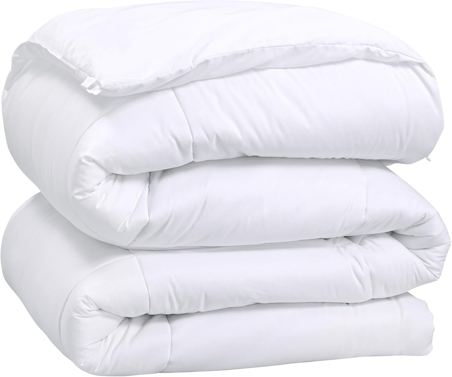 ROYALE Comforter - All Season Down Alternative Bedding Comforter - Lightweight Quilted Comforter with Corner Tabs - Ultra Soft Luxury Hotel Comforter - Box Stitched Duvet Insert (White)