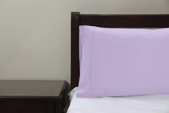Royale Linens Pillowcase Set of 2 - Bed Pillow Cover - Pillowcases - 1800 Brushed Microfiber, Wrinkle & Fade Resistant - Soft & Cozy-Pillow Case (Lavender)