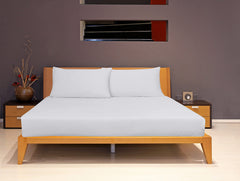 Royale Linens 2 Pack Fitted Sheet Set - Bottom Sheet - Ultra Soft & Breathable - Brushed 1800 Microfiber - Wrinkle & Stain Resistant - Hotel Quality Deep Pocket Stretches Up to 16" (White)