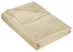 400 Thread Count 100% American Grown Cotton Flat Sheet - Cooling Sheets - Sheets - Luxury Sateen Weave - Flat Sheet Sold Separately - Sand Flat Sheet Only (Moroccan Sand)