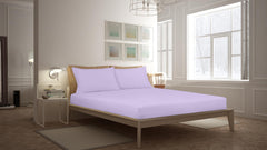 Royale Linens Fitted Sheet - Brushed Hotel Quality 1800 Soft Wrinkle & Fade Resistant - Bottom Sheet - Deep Pocket Stretches Up to 16" - Fitted Sheet Only - Elastic Sheet (Lavendar)