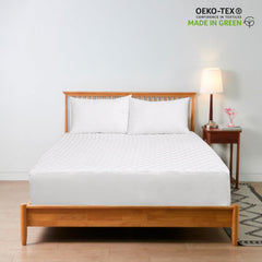 Royale Linens  Mattress Pad - Mattress Cover - Quilted Fitted Soft Mattress Pad Deep Pocket Fits Up to 16 Inch - Cooling Mattress Topper - Elastic Fitted Mattress Protector