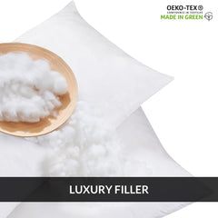 ROYALE LINENS Throw Pillow Insert - Square Pillow - Bed & Couch Pillow - Sofa Pillow Insert - Decorative Pillow Insert - Inner Cushion - Pillow & Shams Stuffer White 1 Pack Pillow Insert