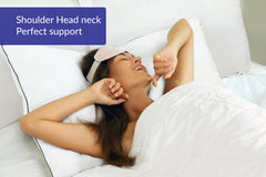 ROYALE LINENS Pillows Size Set of 2 - Bed Pillows for Sleeping - Piping Pillow for Back, Stomach or Side Sleepers - Down Alternative Pillows - Soft Hotel Quality (Pack of 2)