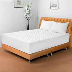 Royale Linens  Mattress Pad - Mattress Cover - Quilted Fitted Soft Mattress Pad Deep Pocket Fits Up to 16 Inch - Cooling Mattress Topper - Elastic Fitted Mattress Protector