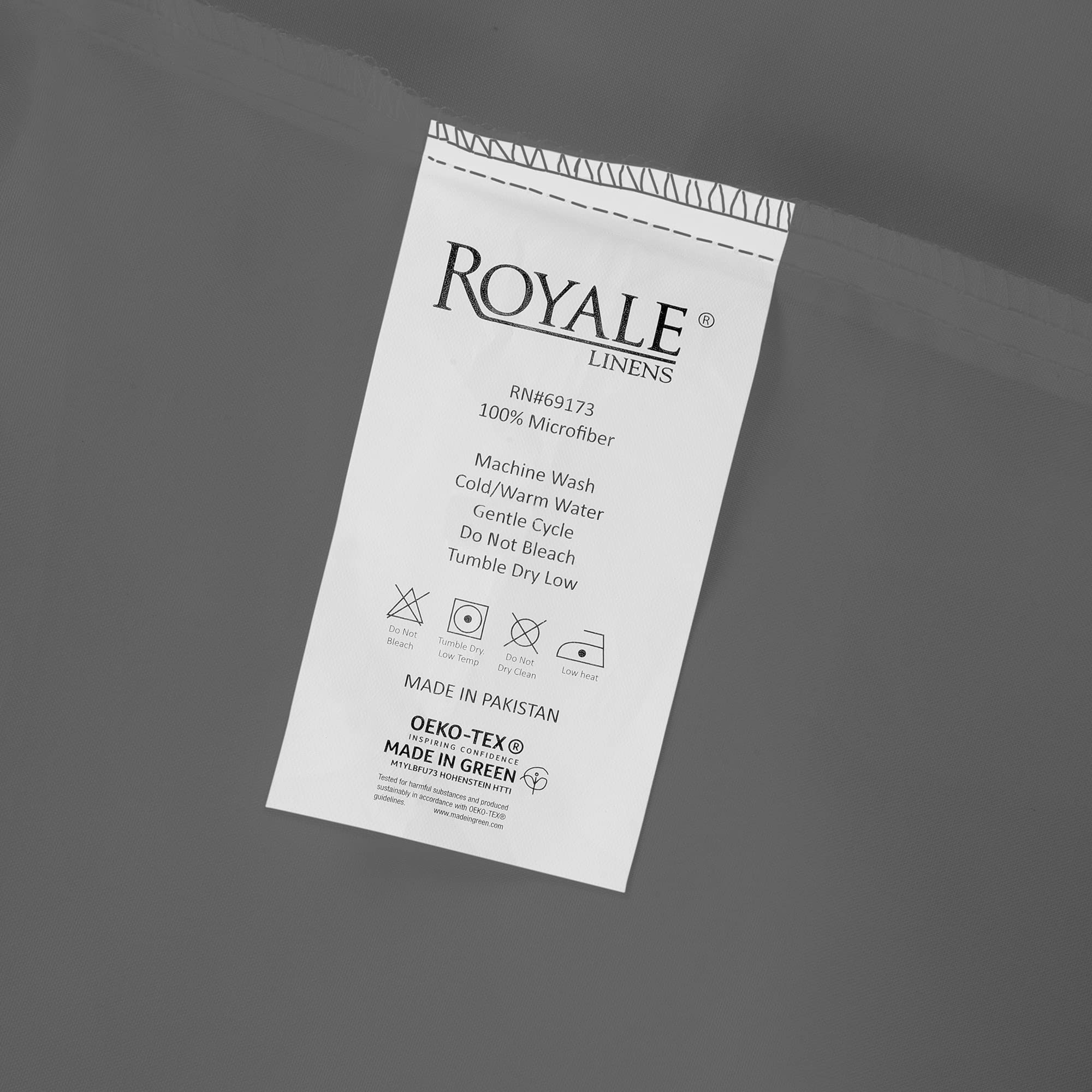 Royale Linen 2 Pack Bulk Flat Sheet Set - Top Sheet - Soft 1800 Microfiber - Wrinkle & Stain Resistant - for Hotel, Massage Table, Hospital, Dorm - Flat Sheet Sold Separately ( Grey)