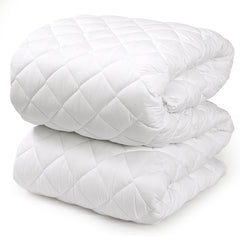 Royale Linens  Mattress Pad - Mattress Cover - Quilted Fitted Soft Mattress Pad Deep Pocket Fits Up to 16 Inch - Cooling Mattress Topper - Elastic Fitted Mattress Protector