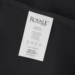 Royale Linen 2 Pack Bulk Flat Sheet Set - Top Sheet - Soft 1800 Microfiber - Wrinkle & Stain Resistant - for Hotel, Massage Table, Hospital, Dorm - Flat Sheet Sold Separately (Black)
