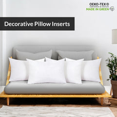 ROYALE LINENS Throw Pillow Insert - Square Pillow - Bed & Couch Pillow - Sofa Pillow Insert - Decorative Pillow Insert - Inner Cushion - Pillow & Shams Stuffer White 1 Pack Pillow Insert