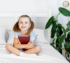 400 Thread Count 100% American Grown Cotton Flat Sheet - Cooling Sheets - Sheets - Luxury Sateen Weave - Flat Sheet Sold Separately - Soft White Flat Sheet Only ( Signature White)