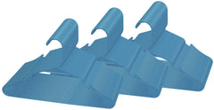 ROYALE Blue Plastic Hangers for Clothes - Heavy Duty Plastic Clothes Hanger Ideal for Everyday Standard Use - Lightweight & Space Saving Notched Plastic Hangers - Slim & Sleek Shoulder Groove