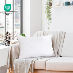 ROYALE LINENS Throw Pillow Insert - Square Pillow - Bed & Couch Pillow - Sofa Pillow Insert - Decorative Pillow Insert - Inner Cushion - Pillow & Shams Stuffer White 1 Pack Pillow Insert