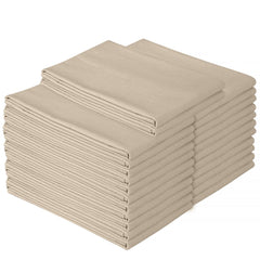 ROYALE LINENS Flour Sack Dish Towels - Kitchen Towel - Super Absorbent Flour Sack -100% Ring Spun Cotton -Tea Towels - for Embroidery, Cloth Diapers, Cheese Strainers (Natural - 28" X 28")