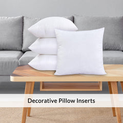 ROYALE LINENS Throw Pillow Insert - Square Pillow - Bed & Couch Pillow - Sofa Pillow Insert - Decorative Pillow Insert - Inner Cushion - Pillow & Shams Stuffer White 1 Pack Pillow Insert