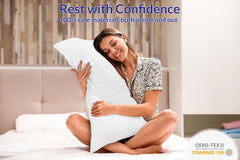 ROYALE LINENS Pillows Size Set of 2 - Bed Pillows for Sleeping - Cooling Pillow for Back, Stomach or Side Sleepers - Down Alternative Pillows - Soft Hotel Quality ( Pack of 2)