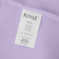 Royale Linens Flat Sheet Only - Brushed 1800 Microfiber - Ultra Soft & Breathable - Wrinkle Resistant - Hotel Quality Flat Sheet Sold Separately - Top Sheet for Bed - (Lavender)
