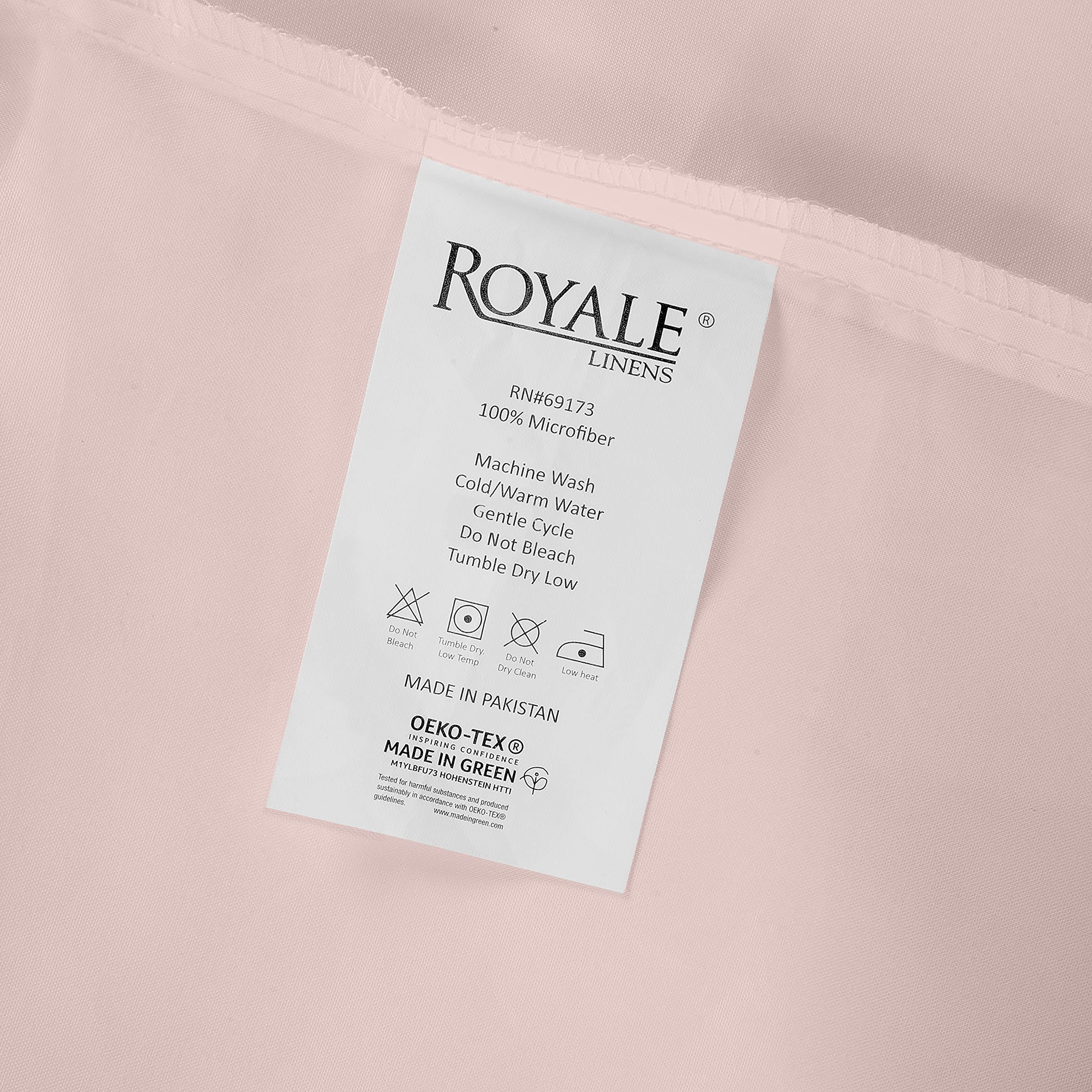 Royale Linens Pillowcase Set of 2 - Bed Pillow Cover - Pink Pillowcases - 1800 Brushed Microfiber, Wrinkle & Fade Resistant - Soft & Cozy- Pillow Case ( Pink)