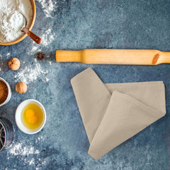 ROYALE LINENS Flour Sack Dish Towels - Kitchen Towel - Super Absorbent Flour Sack -100% Ring Spun Cotton -Tea Towels - for Embroidery, Cloth Diapers, Cheese Strainers (Natural - 28" X 28")