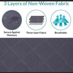 Royale Large Capacity Clothes Storage Bag Organizer with Strong Handle- 90L Fabric Bag - Zipper Closure - Storage Container for Organizing Bedroom, Closet, Clothing, Comforter with Clear Window