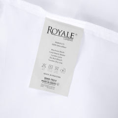 Royale Linens Flat Sheet Only - Brushed 1800 Microfiber - Ultra Soft & Breathable - Wrinkle & Stain Resistant - Hotel Quality Flat Sheet Sold Separately - Top Sheet For Bed - ( White)