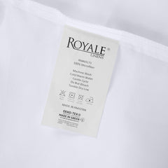 Royale Linens Pillowcase Set of 2 - Bed Pillow Cover  - White Pillowcases - 1800 Brushed Microfiber, Wrinkle & Fade Resistant - Soft & Cozy- Pillow Case ( White)