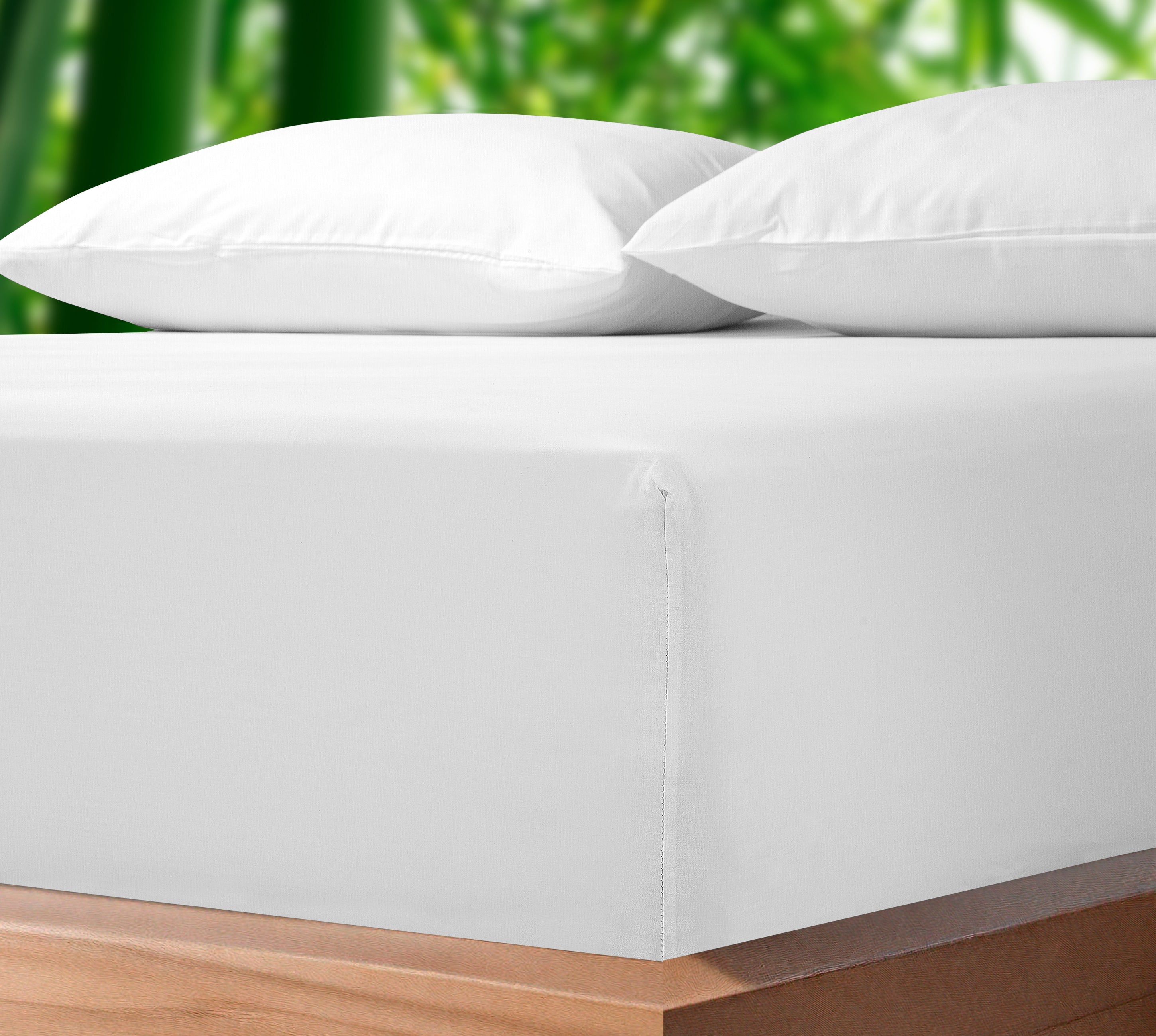 Fitted sheet bottom elastic deep pocket premium hotel quality twin queen king bedding wrinkle fade resistant white navyblack snug fit soft smooth cotton 300 thread count sateen Egyptian cooling washable bamboo viscose breathable adjustable bed size set