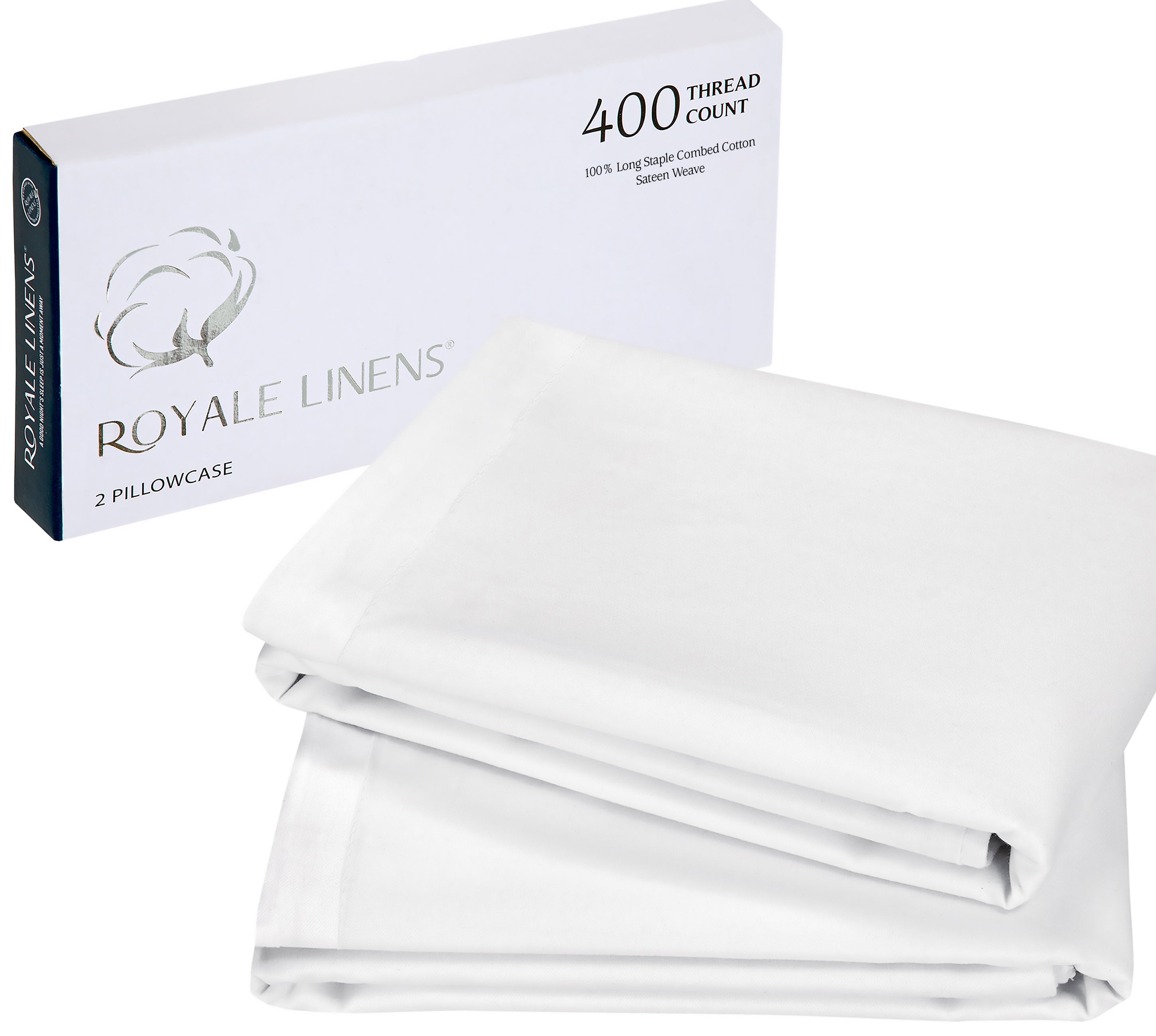 pillow case cover 400 300 thread count cotton breathable washable wrinkle resistant sateen hotel bulk protector bedding home men women gift dorm prime Egyptian valentine deal soft pillowcase king queen standard set 2 pack bed shams envelope microfiber