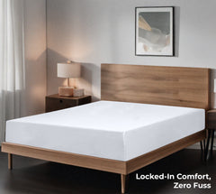 Royale Linens 100% Organic Cotton Percale Weave Super Soft Deep Pocket Bottom Sheets Elastic Sheet Fitted Sheets Only