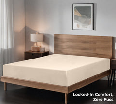 Royale Linens 100% Organic Cotton Percale Weave Super Soft Deep Pocket Bottom Sheets Elastic Sheet Fitted Sheets Only