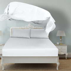 Royale Linens Flat Sheet Only - Brushed 1800 Microfiber - Ultra Soft & Breathable - Wrinkle & Stain Resistant - Hotel Quality Flat Sheet Sold Separately - Top Sheet For Bed - ( White)
