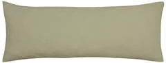 Royale Linens Body Pillow Cover - Double Brushed 1800 Microfiber - 20"x54" with Hidden Zipper Closure - Wrinkle & Fade Resistant - Super Soft Body Pillowcase 2 Pack (Sage, Pack of 2)