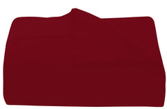 Royale Linens Queen Size Flat Sheet Only - Brushed 1800 Microfiber - Ultra Soft & Breathable - Wrinkle & Stain Resistant - Hotel Quality Flat Sheet Sold Separately - Top Sheet for Bed(Queen,Burgundy)