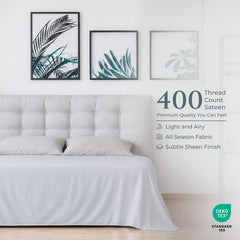 400TC cotton flat SILVER