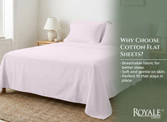 144TC cotton flat sheet Lavender