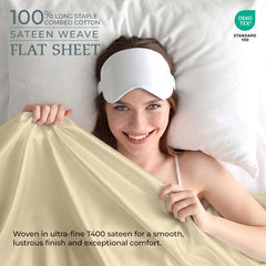 400TC cotton flat SAND