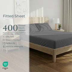 400TC cotton fitted Twin