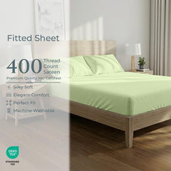 400TC cotton fitted Twin