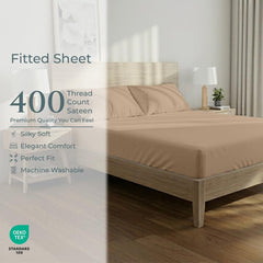 400TC cotton fitted Twin