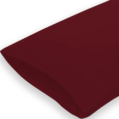 Royale Linens Queen Pillowcase Set of 2 - Bed Pillow Cover - 20" x 30" - Red Pillowcases - 1800 Brushed Microfiber, Wrinkle & Fade Resistant - Soft & Cozy- Queen Size Pillow Case (Queen, Burgundy)