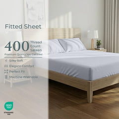 400TC cotton fitted Twin