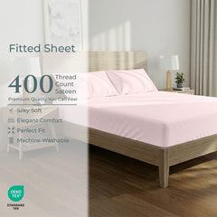 400TC cotton fitted Twin