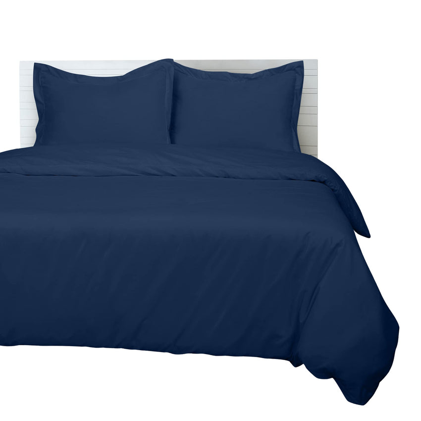 Button duvet cover Navy image 1