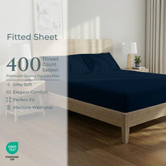 400TC cotton fitted Twin