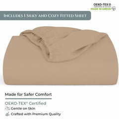 400TC cotton fitted Twin