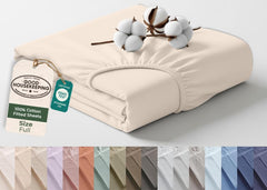 144TC cotton fitted sheet Sand