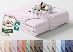 144TC cotton fitted sheet Lavender